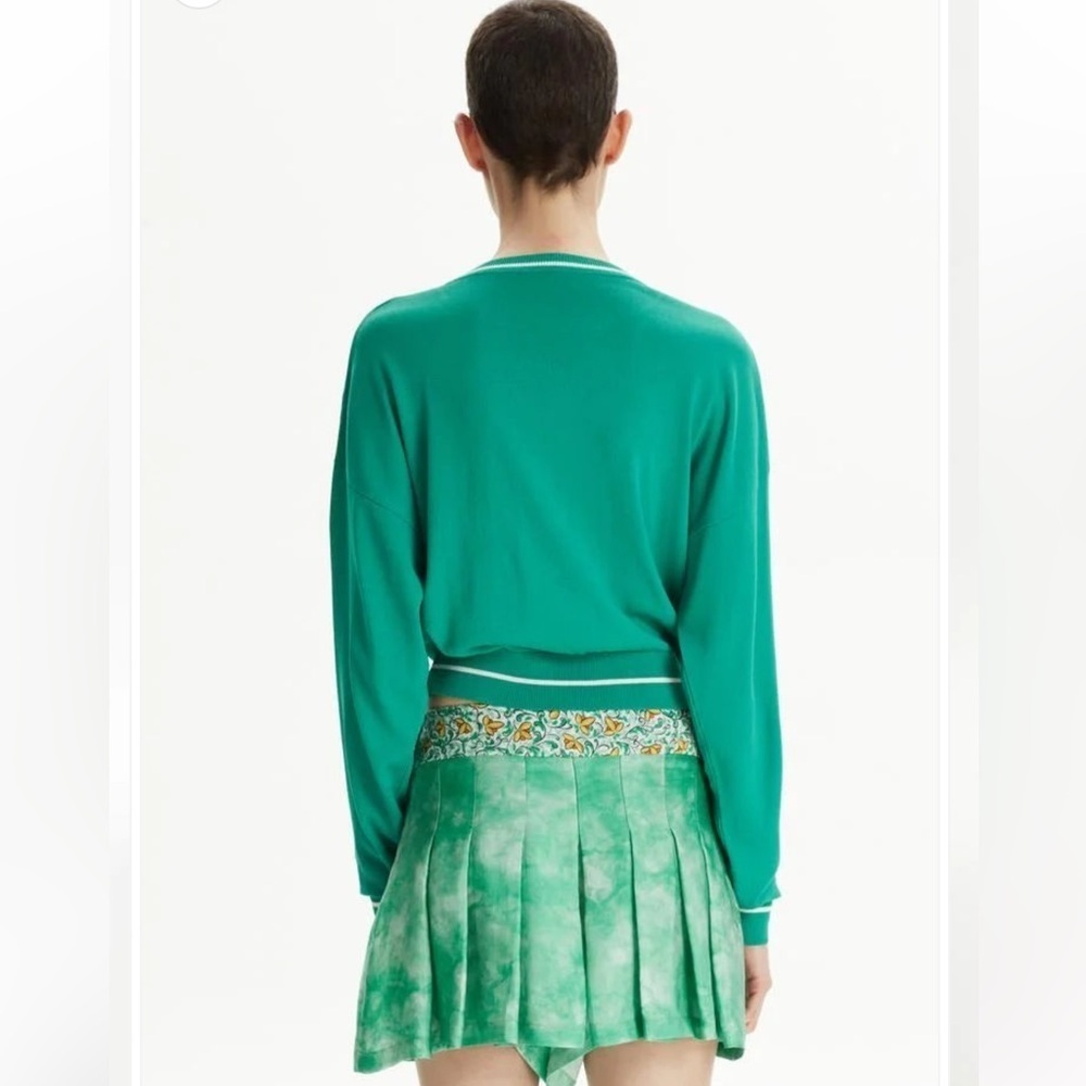 Adl raisa Vanessa Sweater green top sun print xs - Picture 4 of 12